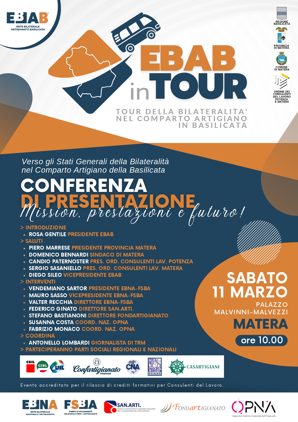EBAB IN TOUR – MATERA 11 MARZO 2023